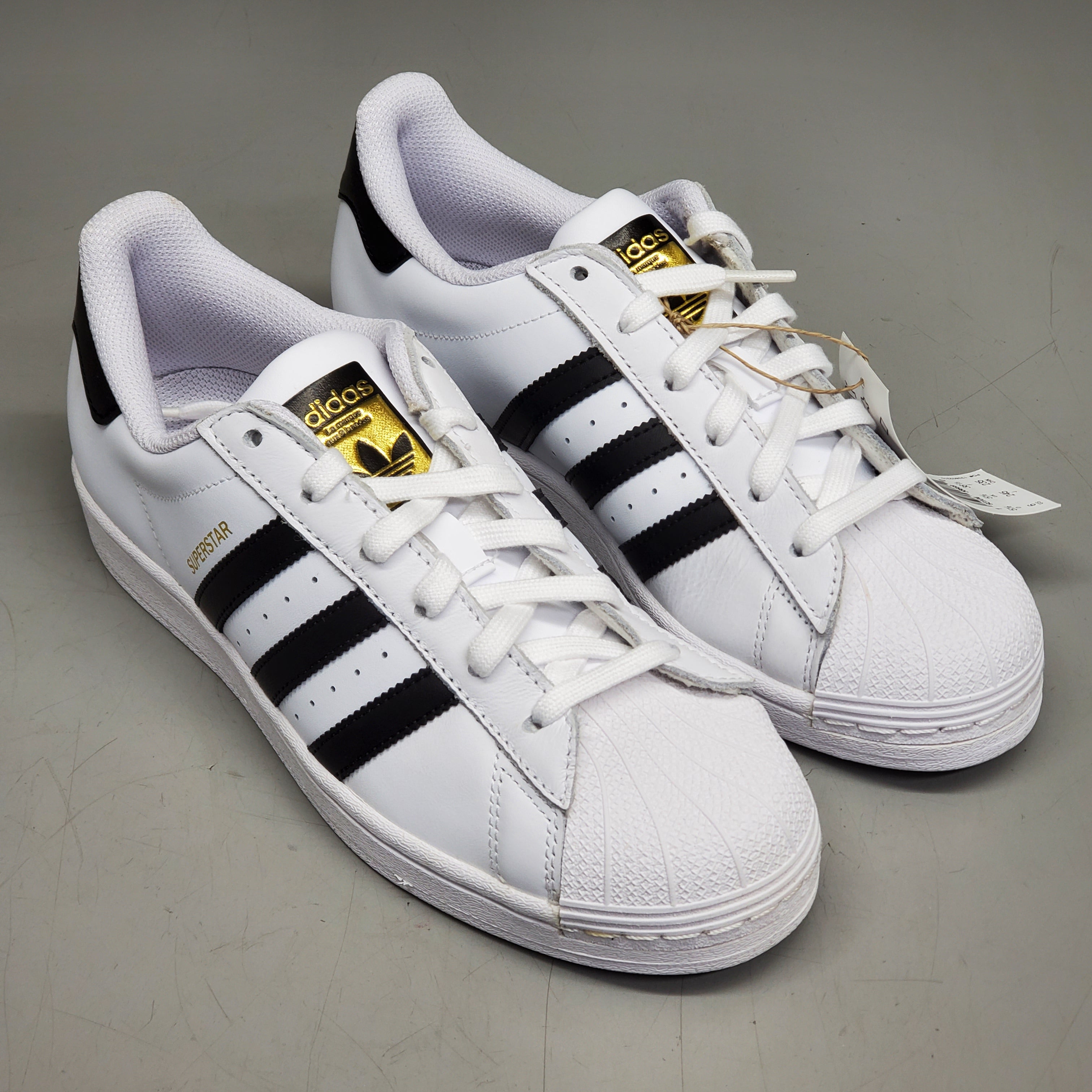 ADIDAS Superstar J Shell Toe Low Top Sneakers Youth Sz 6 White/Black FU7712 (New Other)