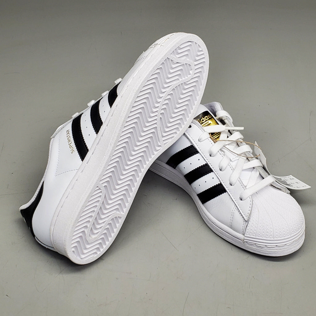 ADIDAS Superstar J Shell Toe Low Top Sneakers Youth Sz 6 White/Black FU7712 (New Other)