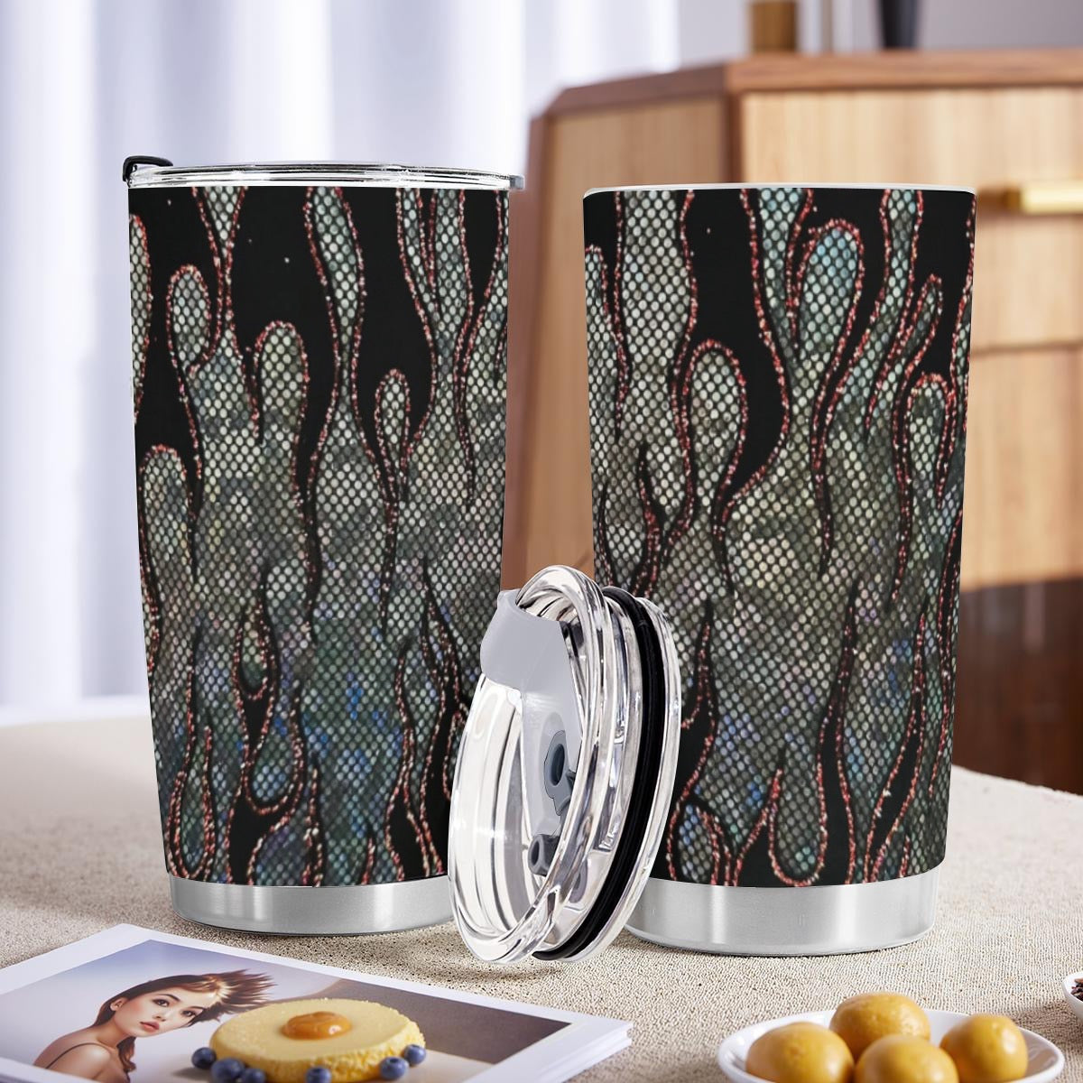 Custom 20OZ Tumbler With Sliding Lid Printed in USA