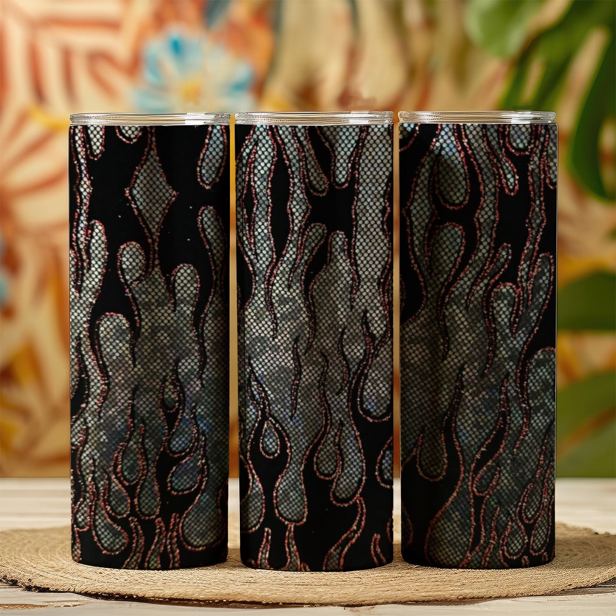 Custom 20OZ Straight Cup With Sliding Lid Printed in USA