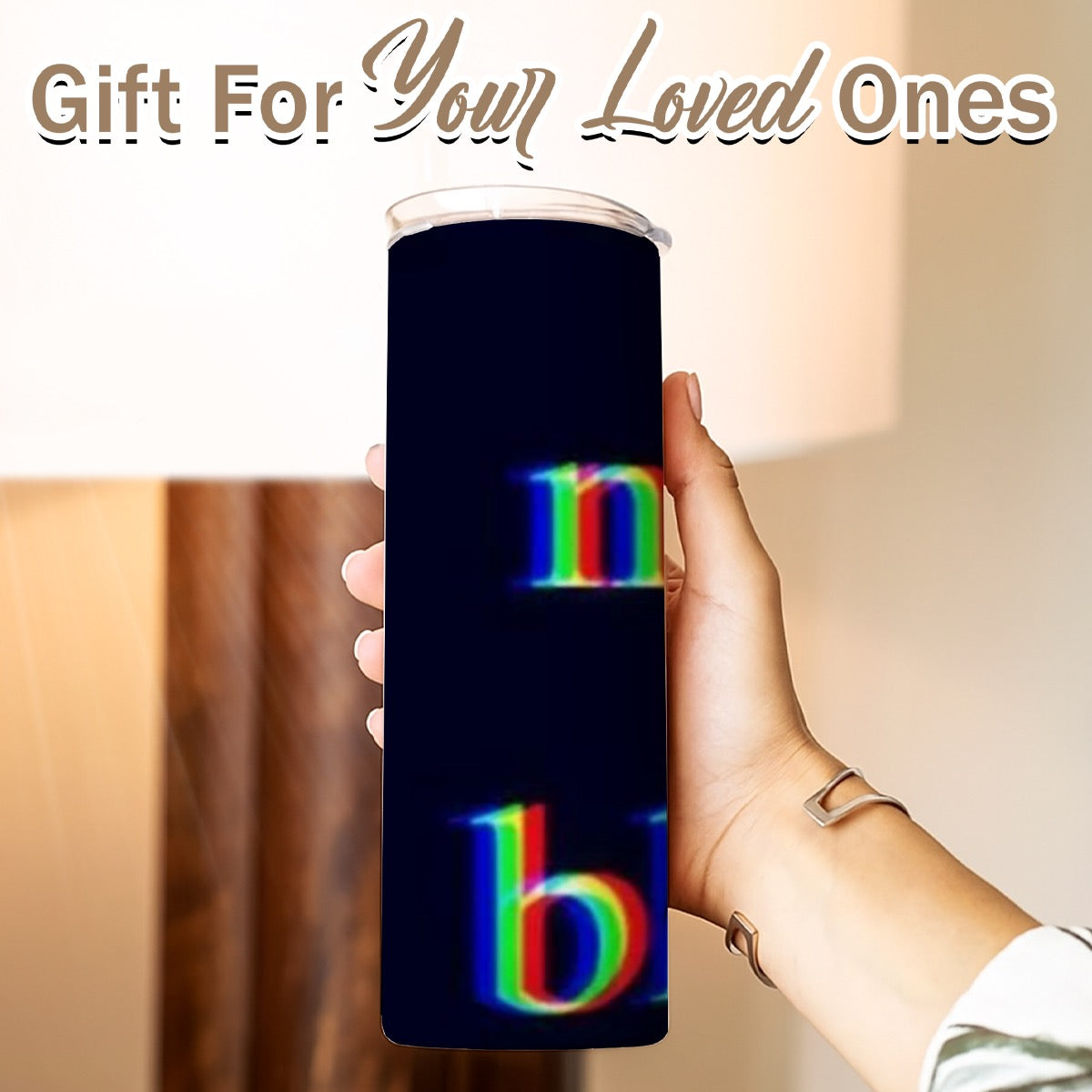 Custom 20OZ Straight Cup With Sliding Lid Printed in USA