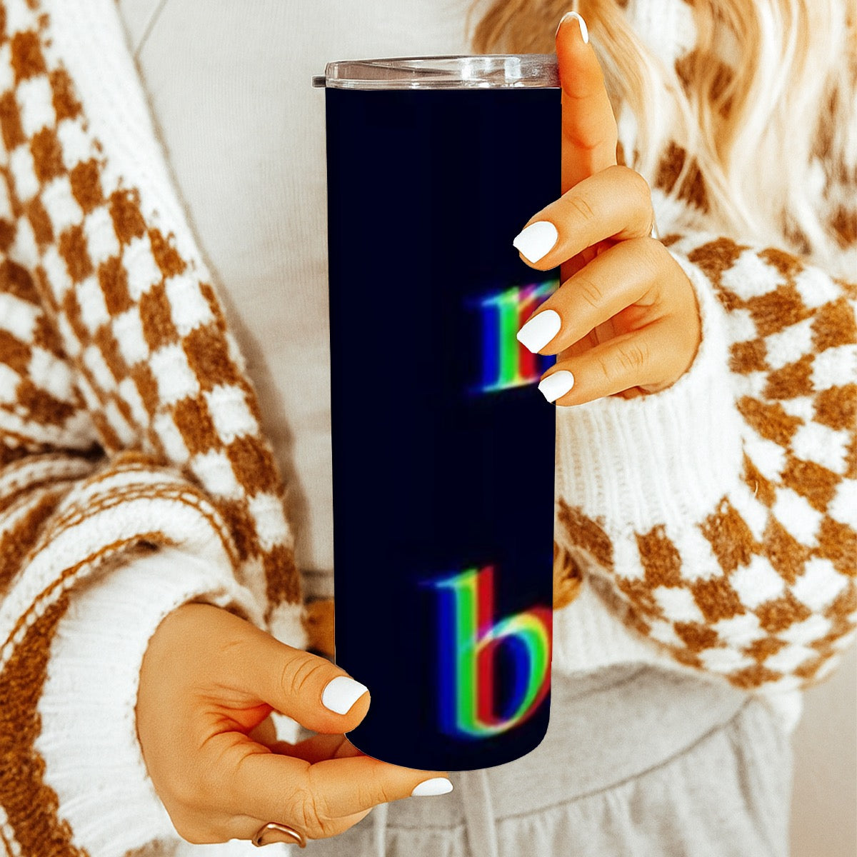 Custom 20OZ Straight Cup With Sliding Lid Printed in USA