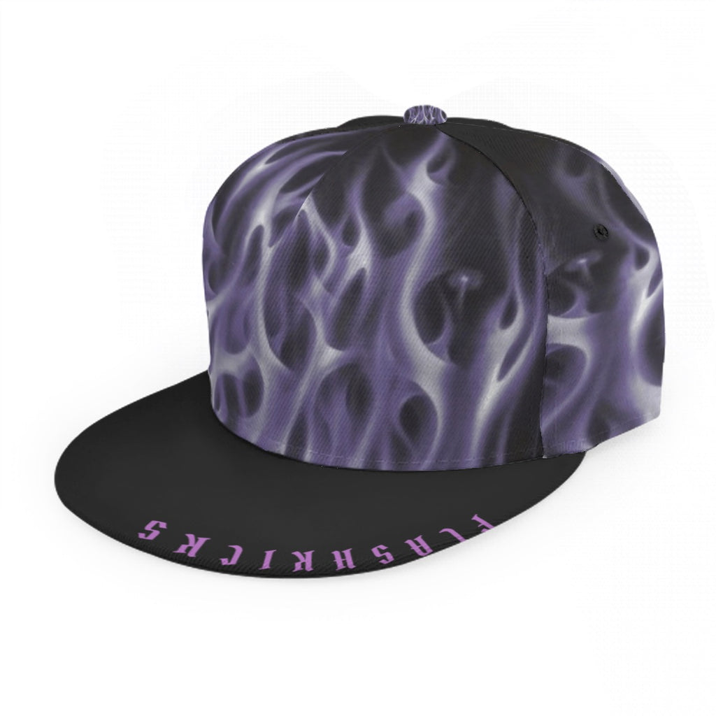 Baseball Cap With Flat Brim