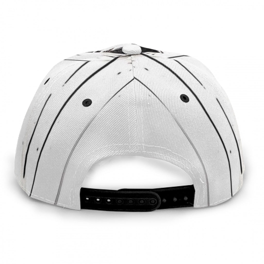 Baseball Cap With Flat Brim