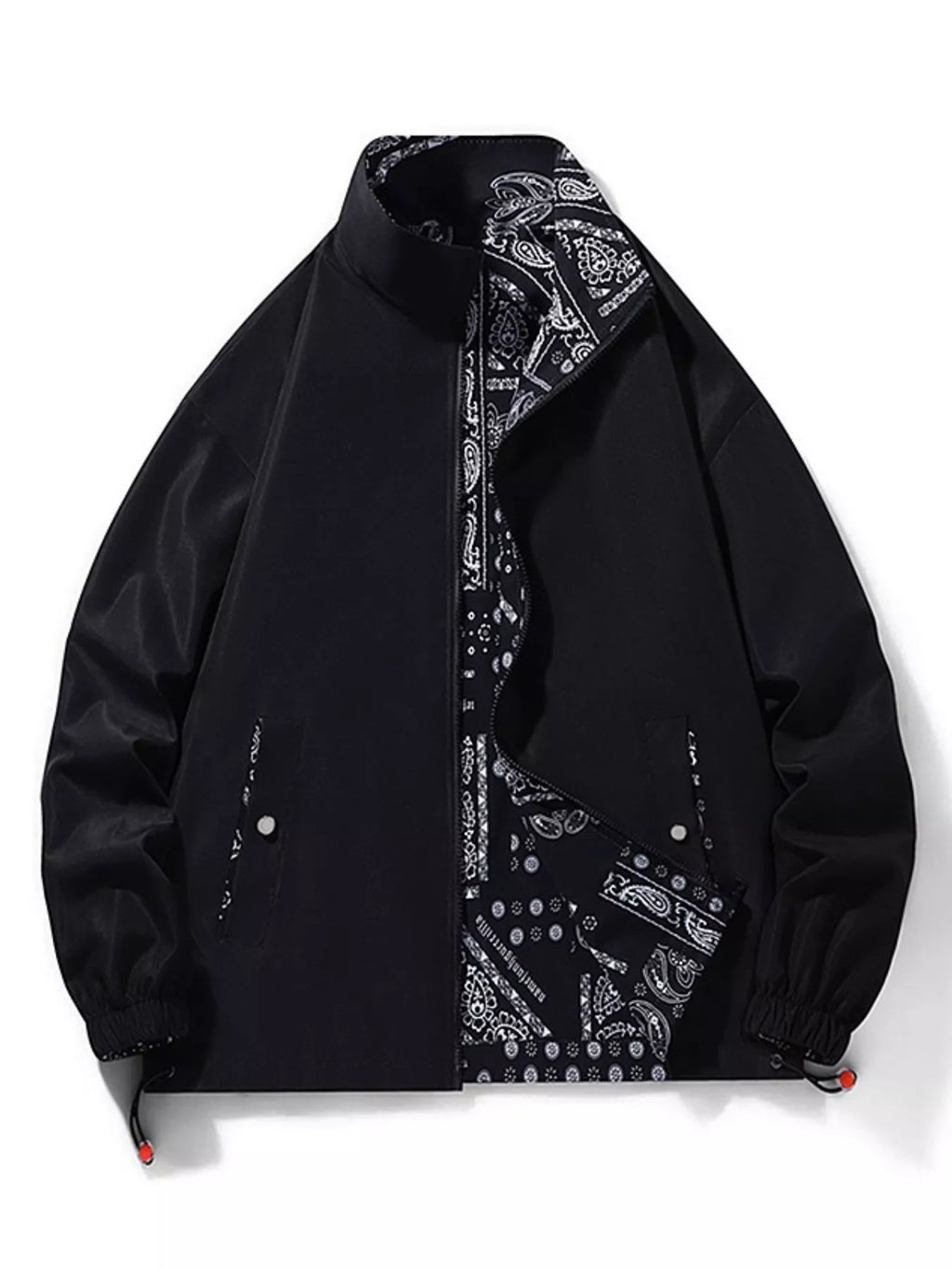 Men's Plus Size Zip Up Lightweight Windbreaker Jacket