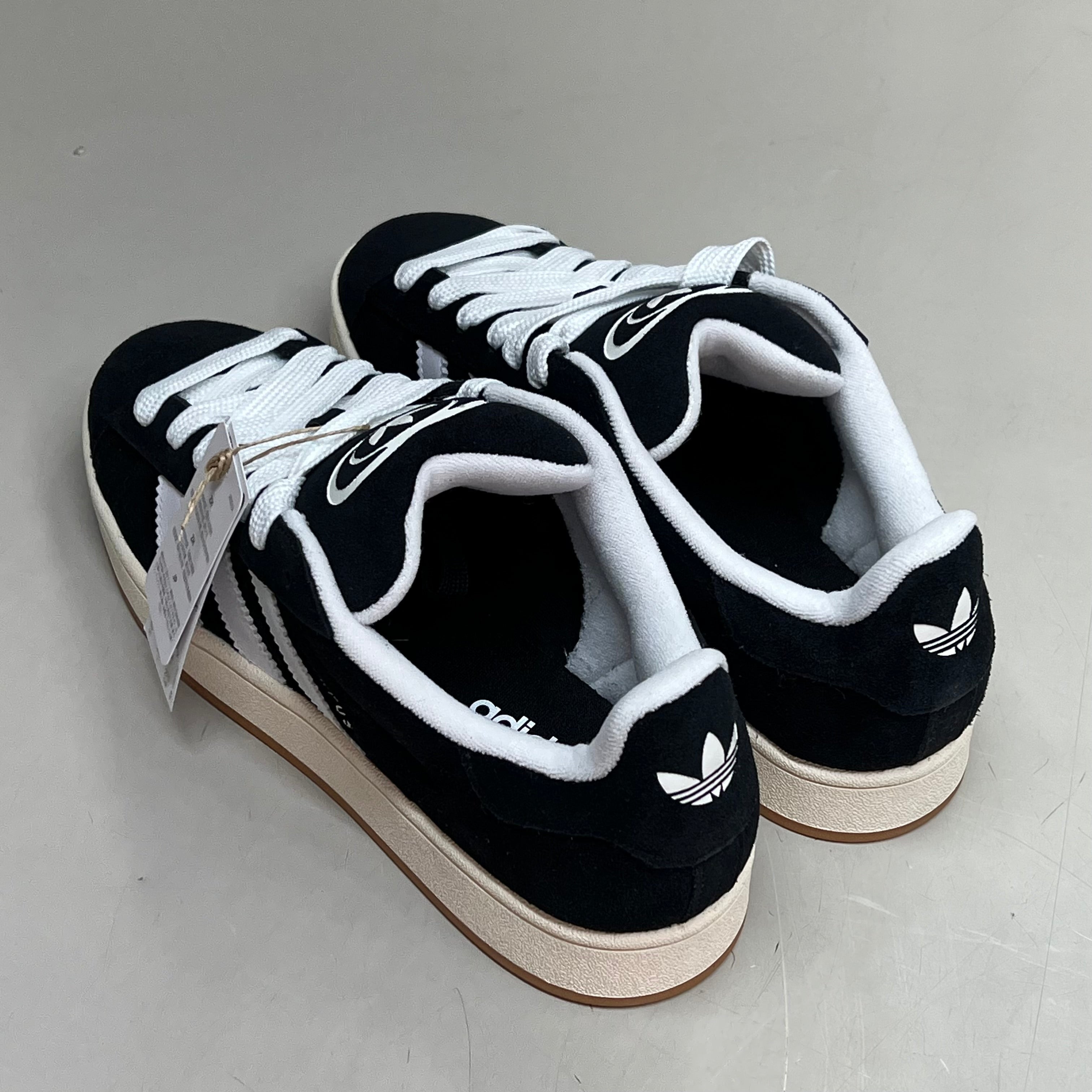 ADIDAS Campus 00s Fat Lace Sneaker Mens Sz 10.5 Black/Cloud White/Off White