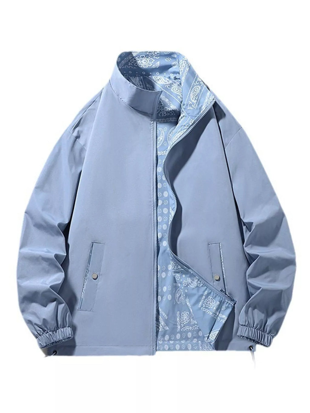 Men's Plus Size Zip Up Lightweight Windbreaker Jacket