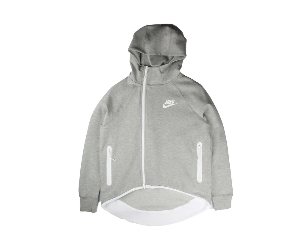Nike Sportswear Tech Fleece Cape Women Hoodie Dark Grey Heather/Matte Silver-White