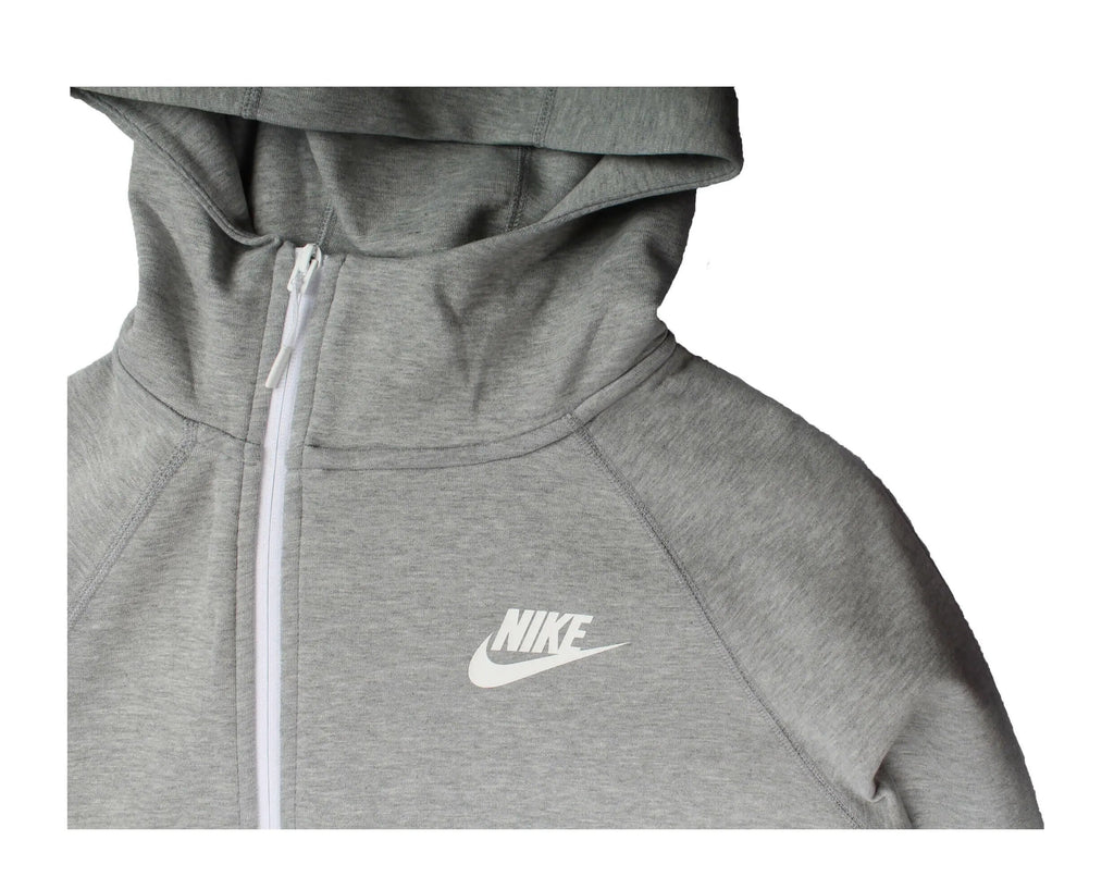 Nike Sportswear Tech Fleece Cape Women Hoodie Dark Grey Heather/Matte Silver-White