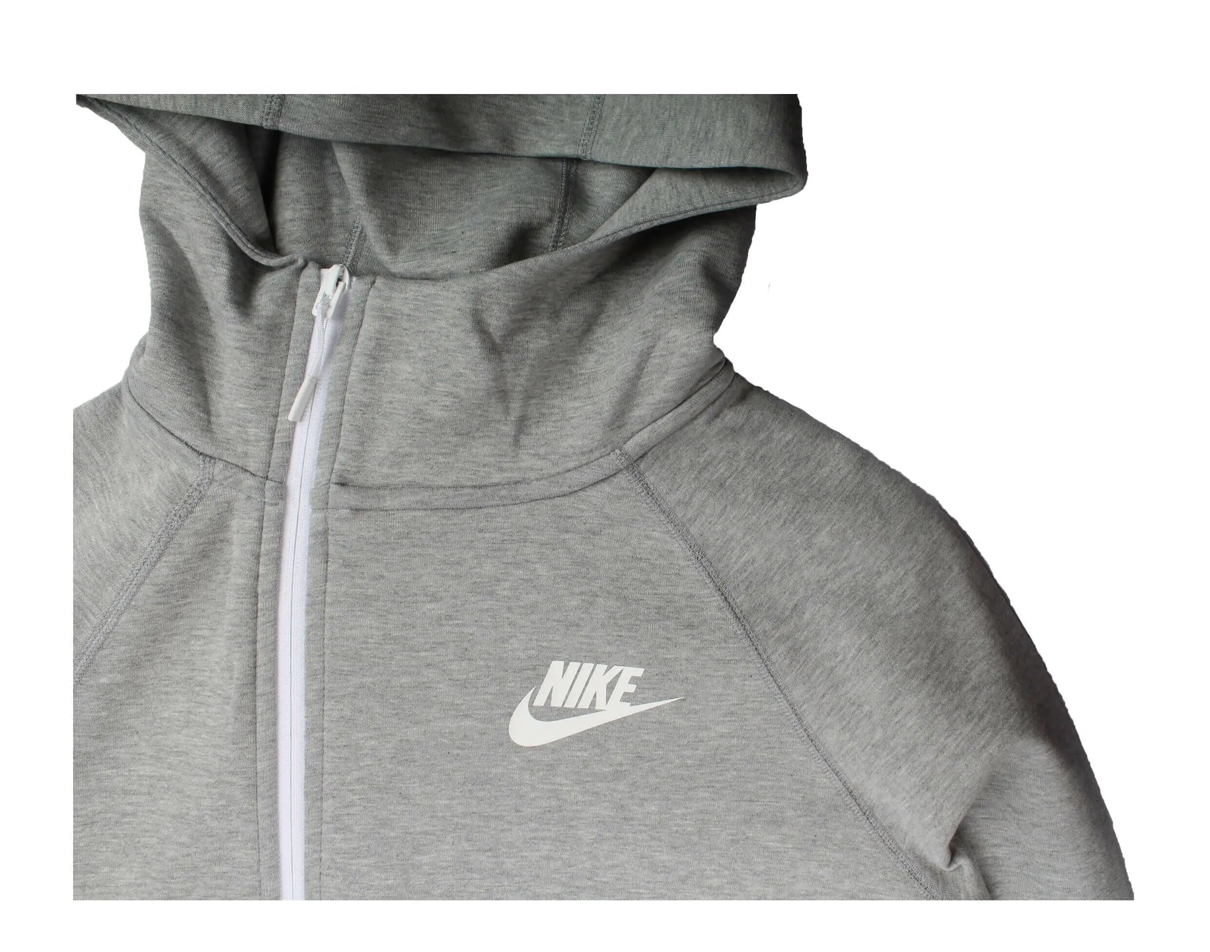Nike Sportswear Tech Fleece Cape Women Hoodie Dark Grey Heather/Matte Silver-White