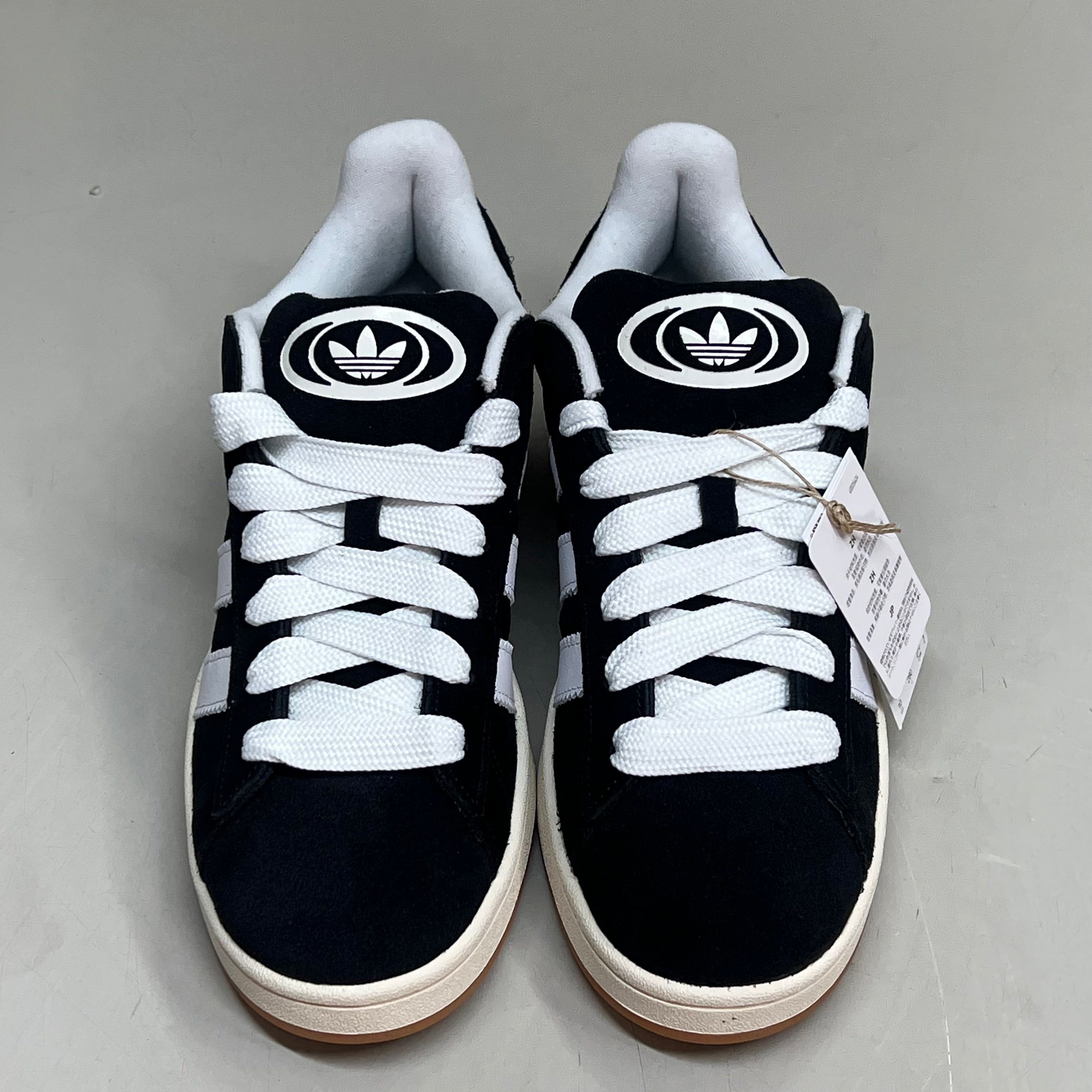 ADIDAS Campus 00s Fat Lace Sneaker Mens Sz 10.5 Black/Cloud White/Off White