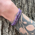 Amethyst Cube Bracelet - Subtle Radiance Collection