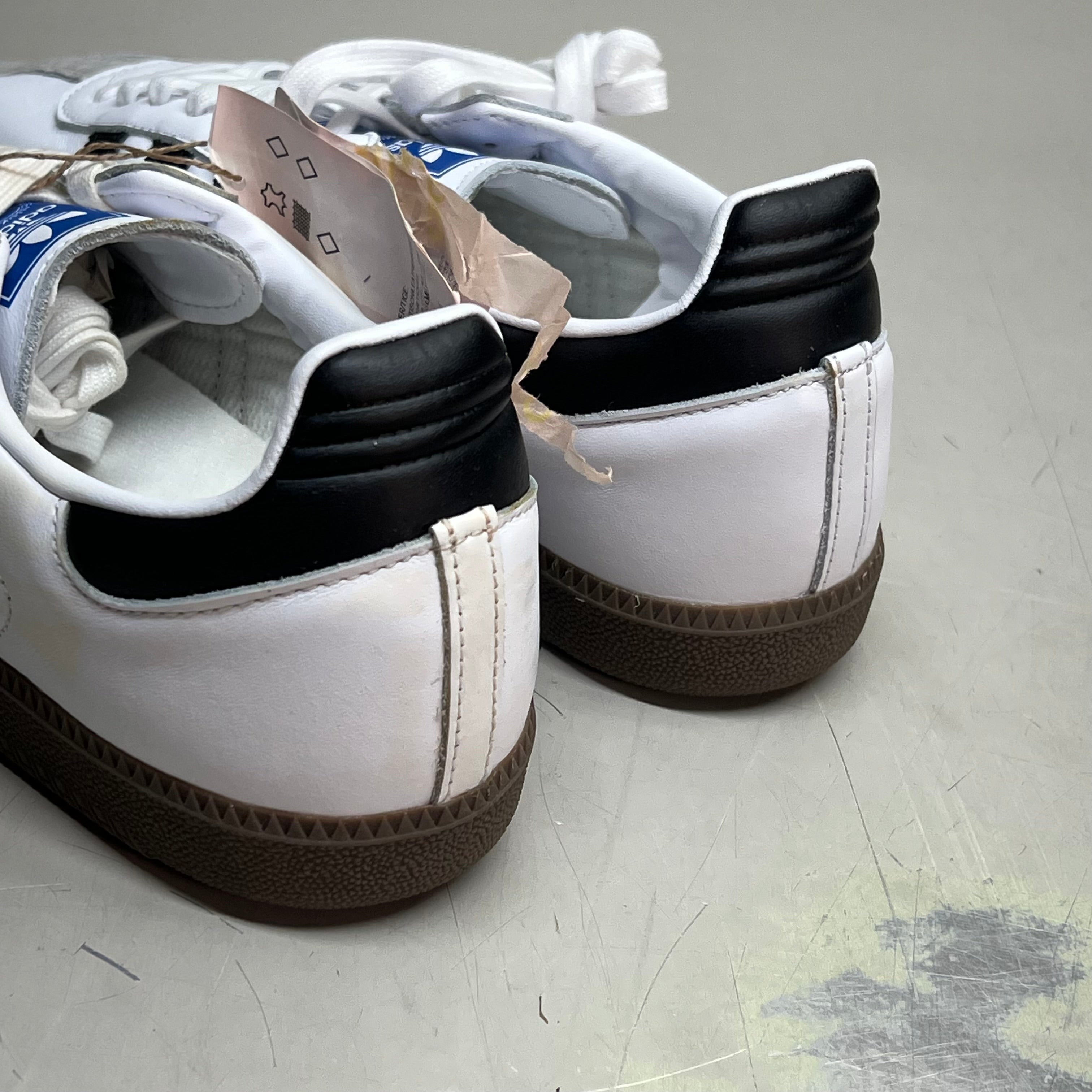 ZA@ ADIDAS Samba OG Sneaker Regular Fit Men's Sz 9 Black/White/Grey B75806 (As-is)