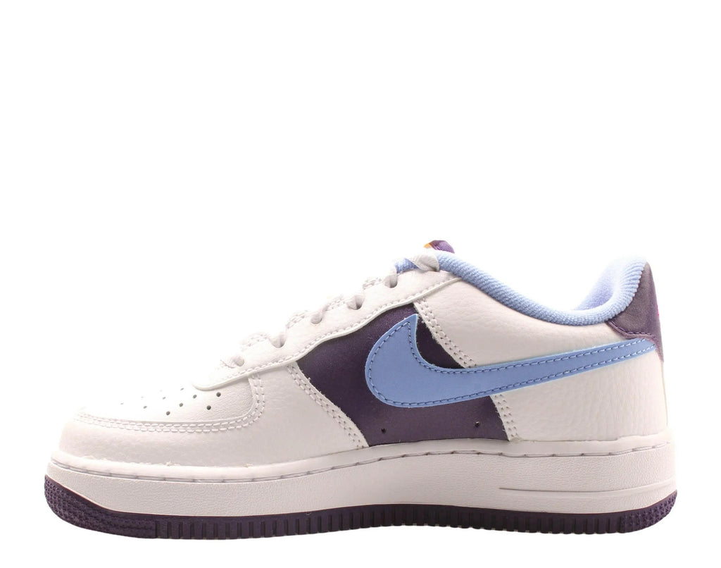 Nike Air Force 1 LV8 Big Kids Basketball Shoes White/Royal Pulse-Eggplant