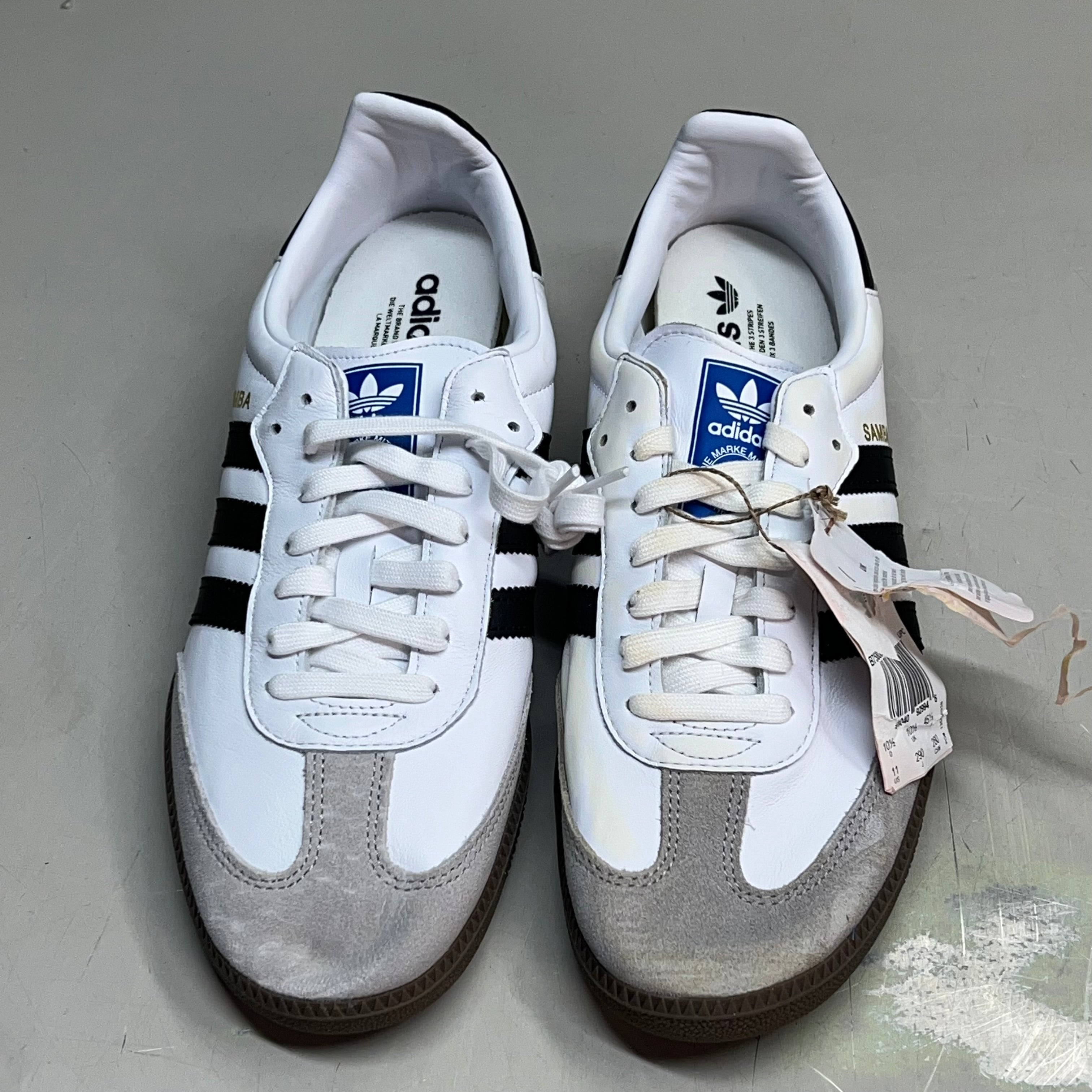 ZA@ ADIDAS Samba OG Sneaker Regular Fit Men's Sz 9 Black/White/Grey B75806 (As-is)