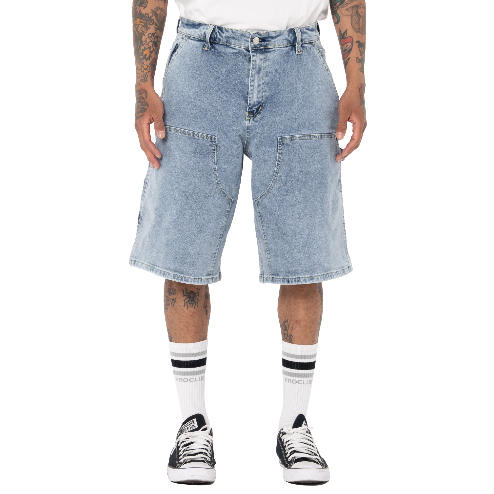 Pro Club Men's Heavyweight Double Knee Carpenter Short