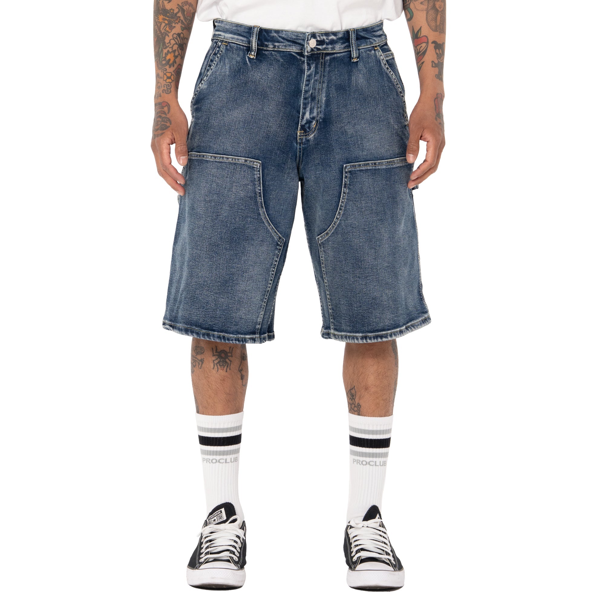 Pro Club Men's Heavyweight Double Knee Carpenter Short