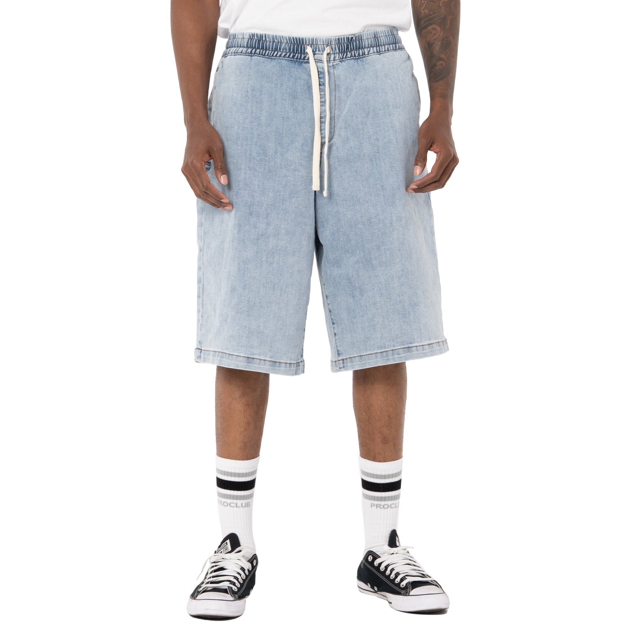 Pro Club Men's Comfort Oversized Denim Lounge Short