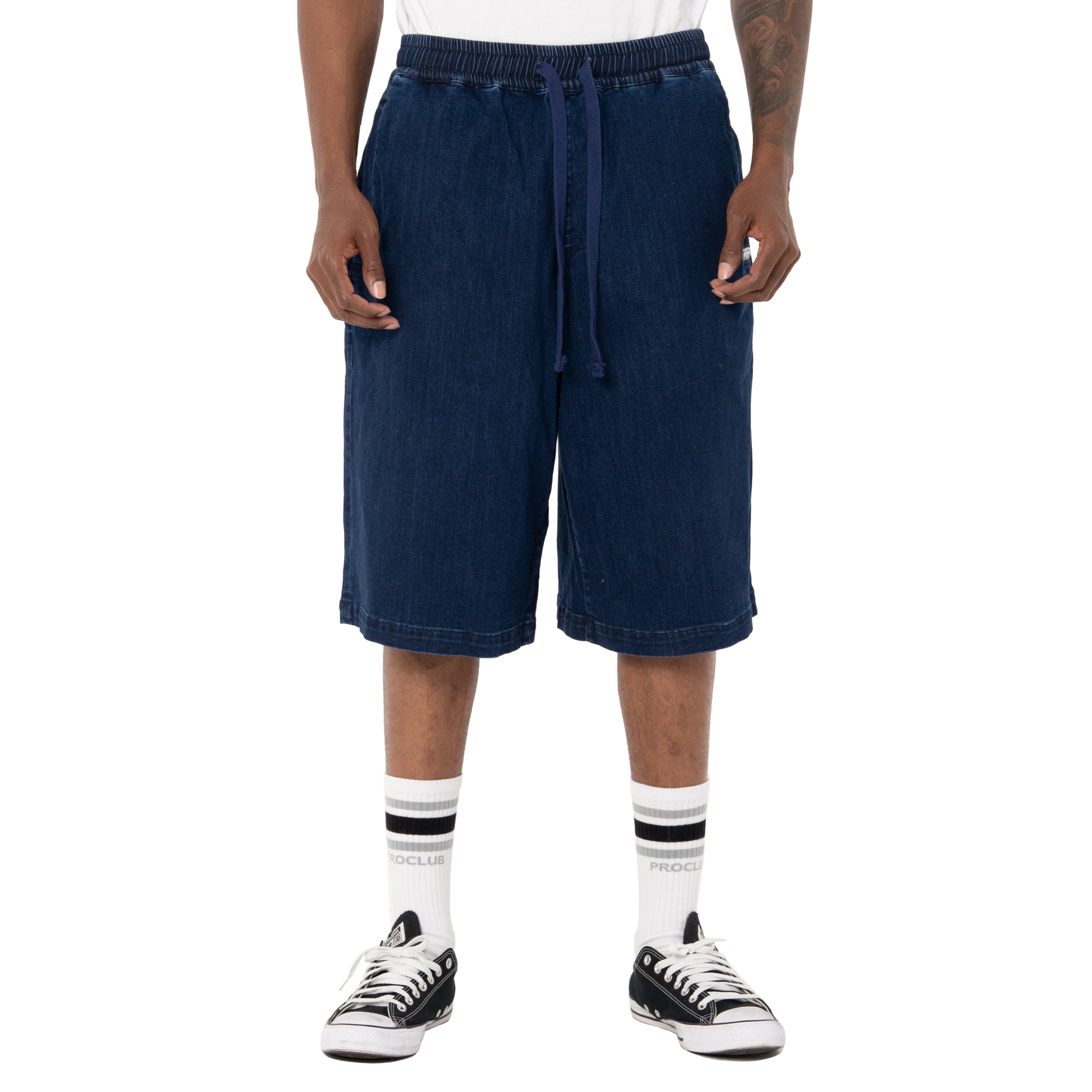 Pro Club Men's Comfort Oversized Denim Lounge Short