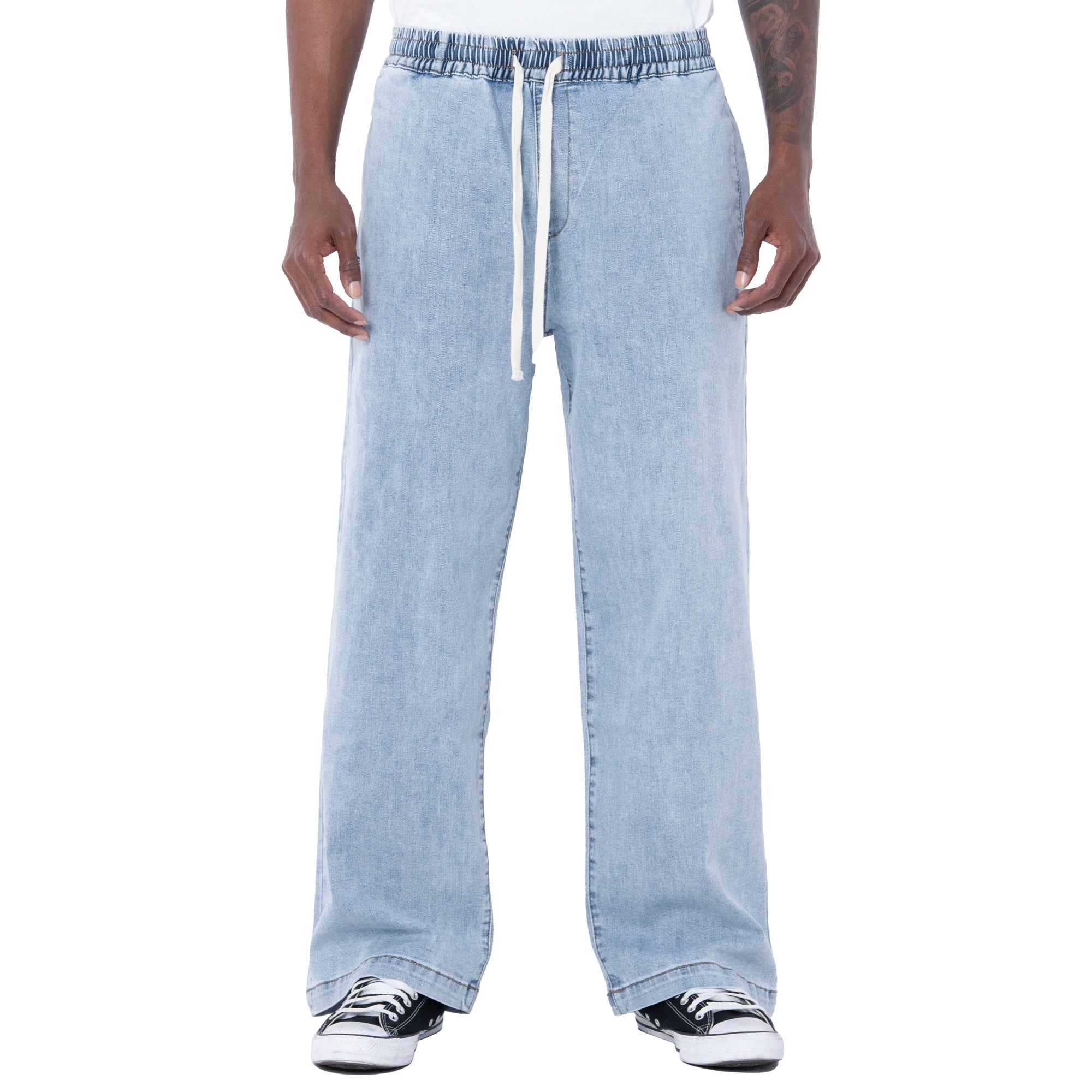 Pro Club Men's Comfort Baggy Fit Denim Lounge Pant
