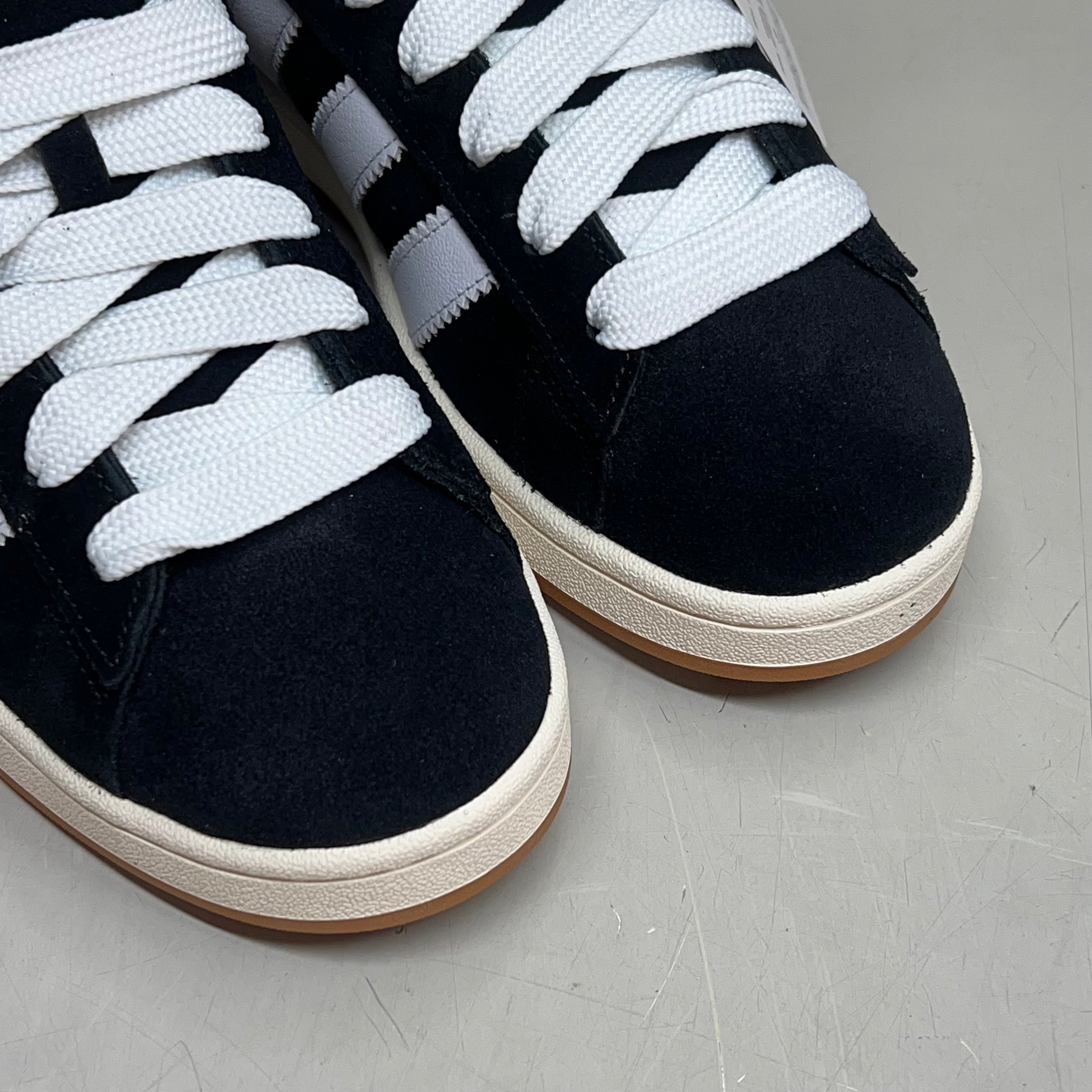 ADIDAS Campus 00s Fat Lace Sneaker Mens Sz 10.5 Black/Cloud White/Off White