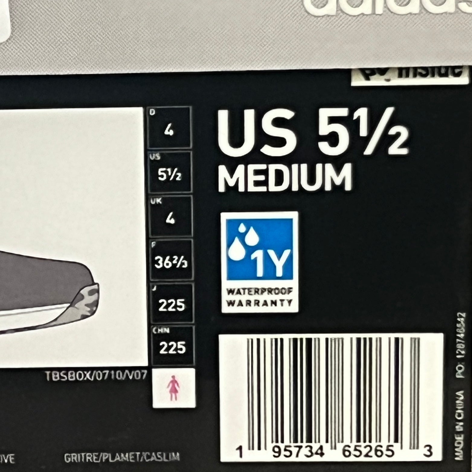 ADIDAS Golf Shoes W S2G SL Waterproof Women's Sz 5.5 Grey / Lime GZ3911 (New)