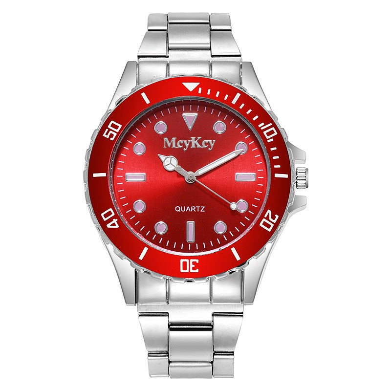 Business luminous quartz watch for students