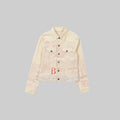 CREAM ARTICLE DENIM JACKET