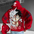 One Piece Luffy Gear 5 Nika Anime Hoodie Streetwear