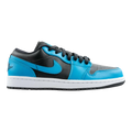 Jordan 1 Low Men Basketball Shoes Laser Blue/Black-White