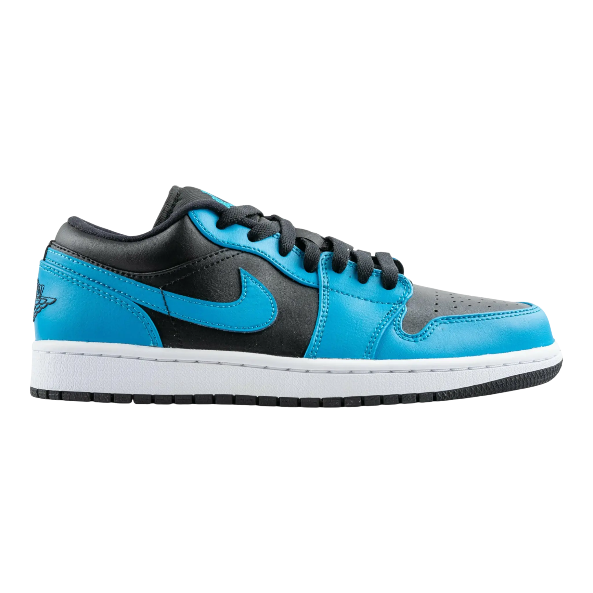 Jordan 1 Low Men Basketball Shoes Laser Blue/Black-White