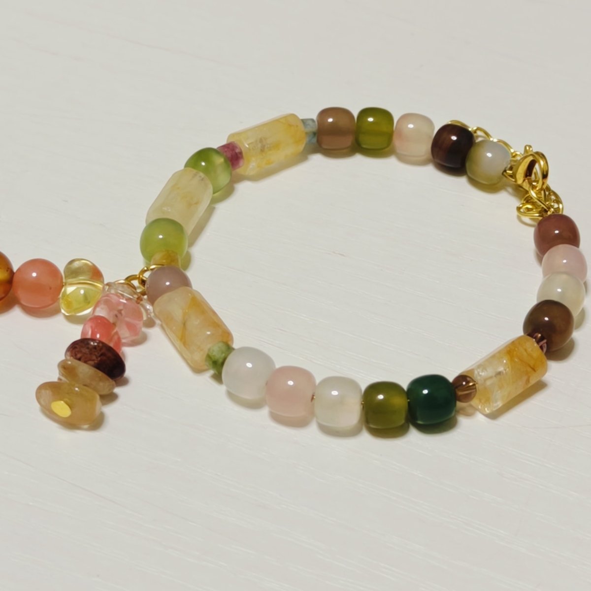 Handcrafted Crystal Floral Bracelet | Sparkling Statement Jewelry | Elegant Art-Inspired Accessory for Women (MAC348)