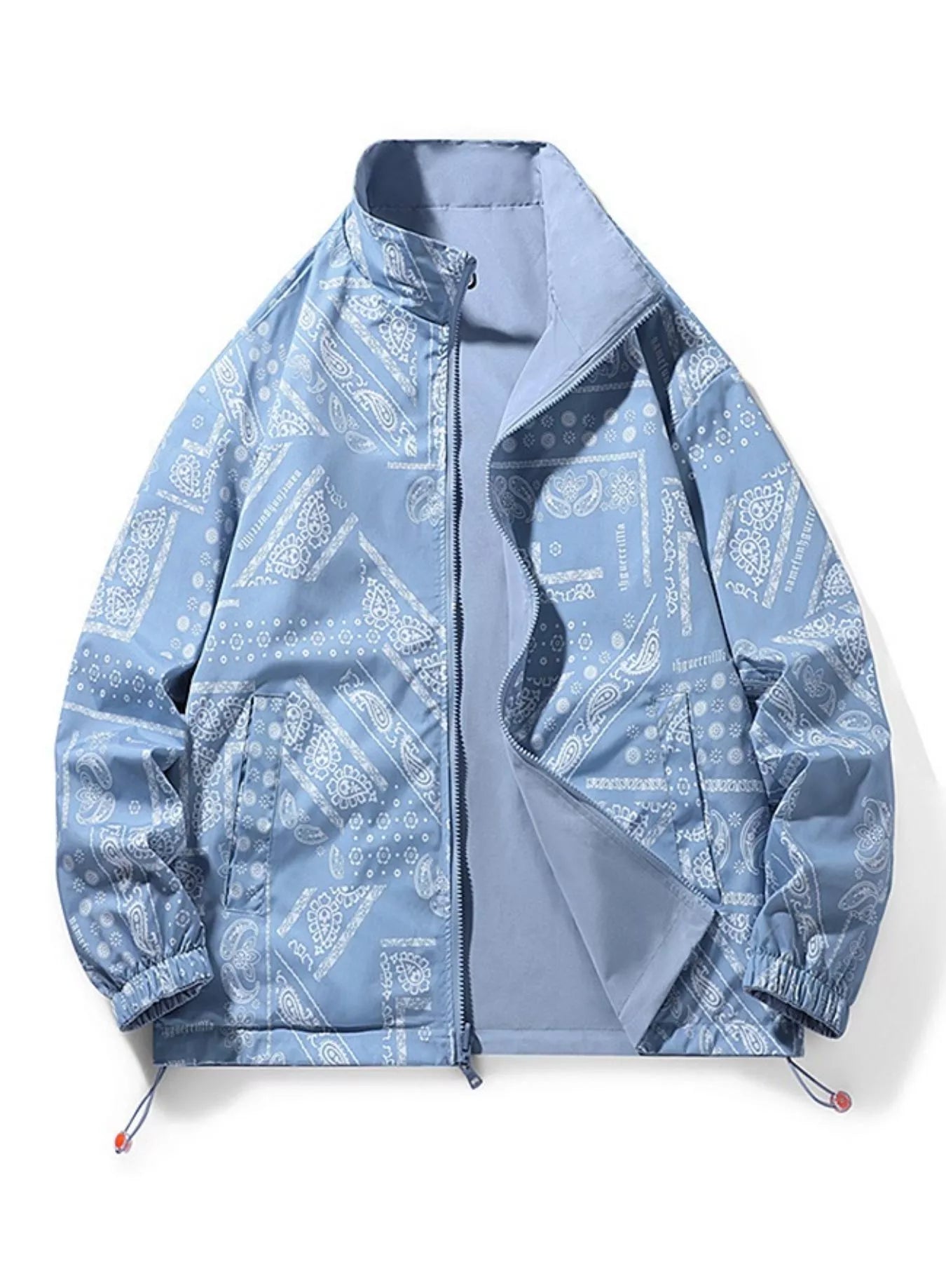 Men's Plus Size Zip Up Lightweight Windbreaker Jacket