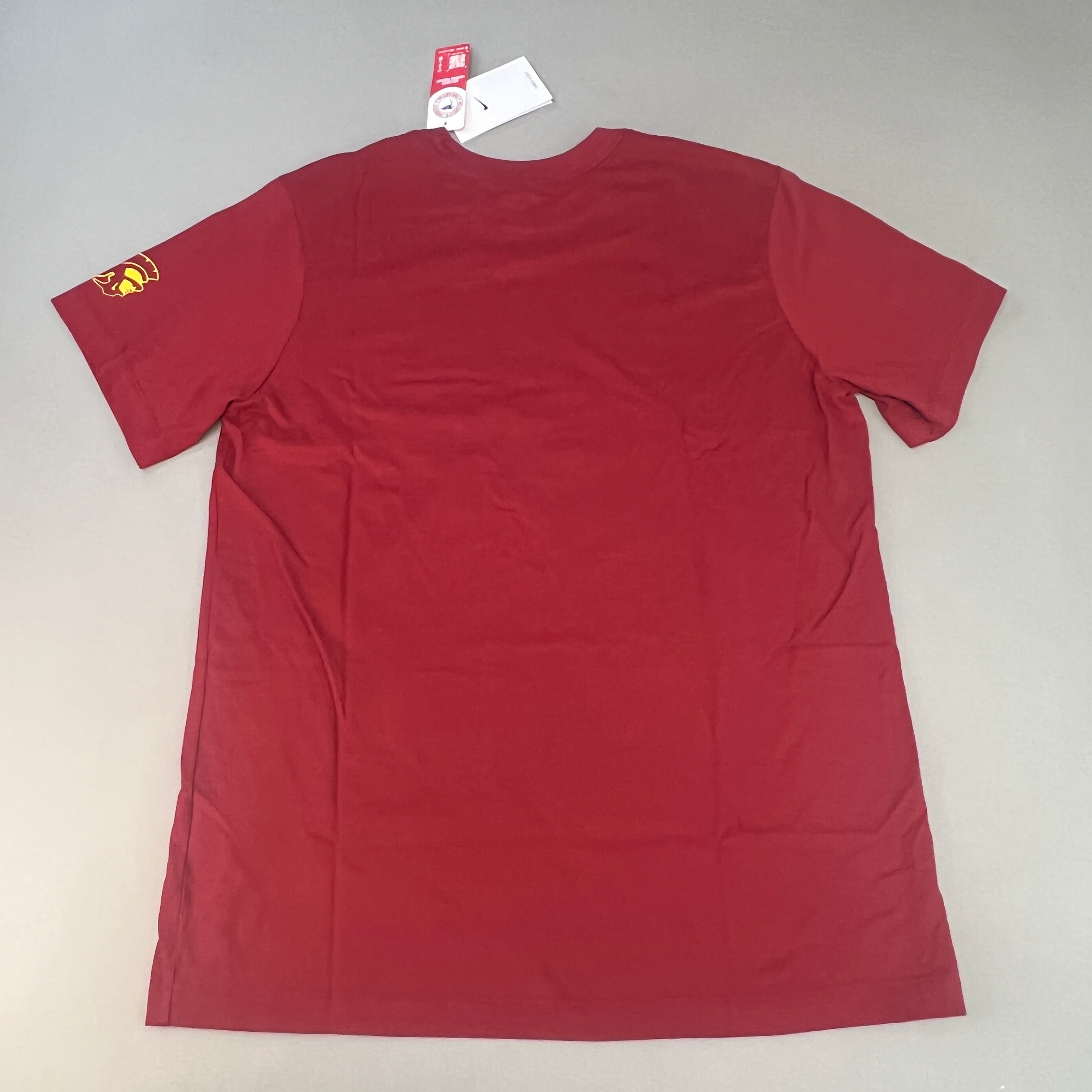 NIKE USC Trojans Logo Dri-Fit T-Shirt Men's Sz M Cardinal Red DQ1333-613 (New)