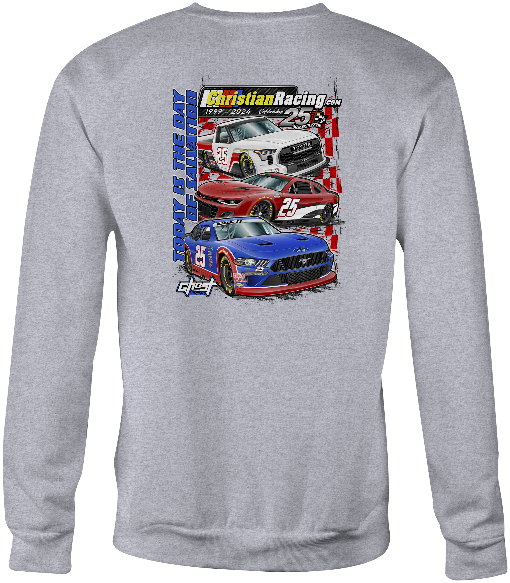Christian Racing Crewneck Sweatshirts