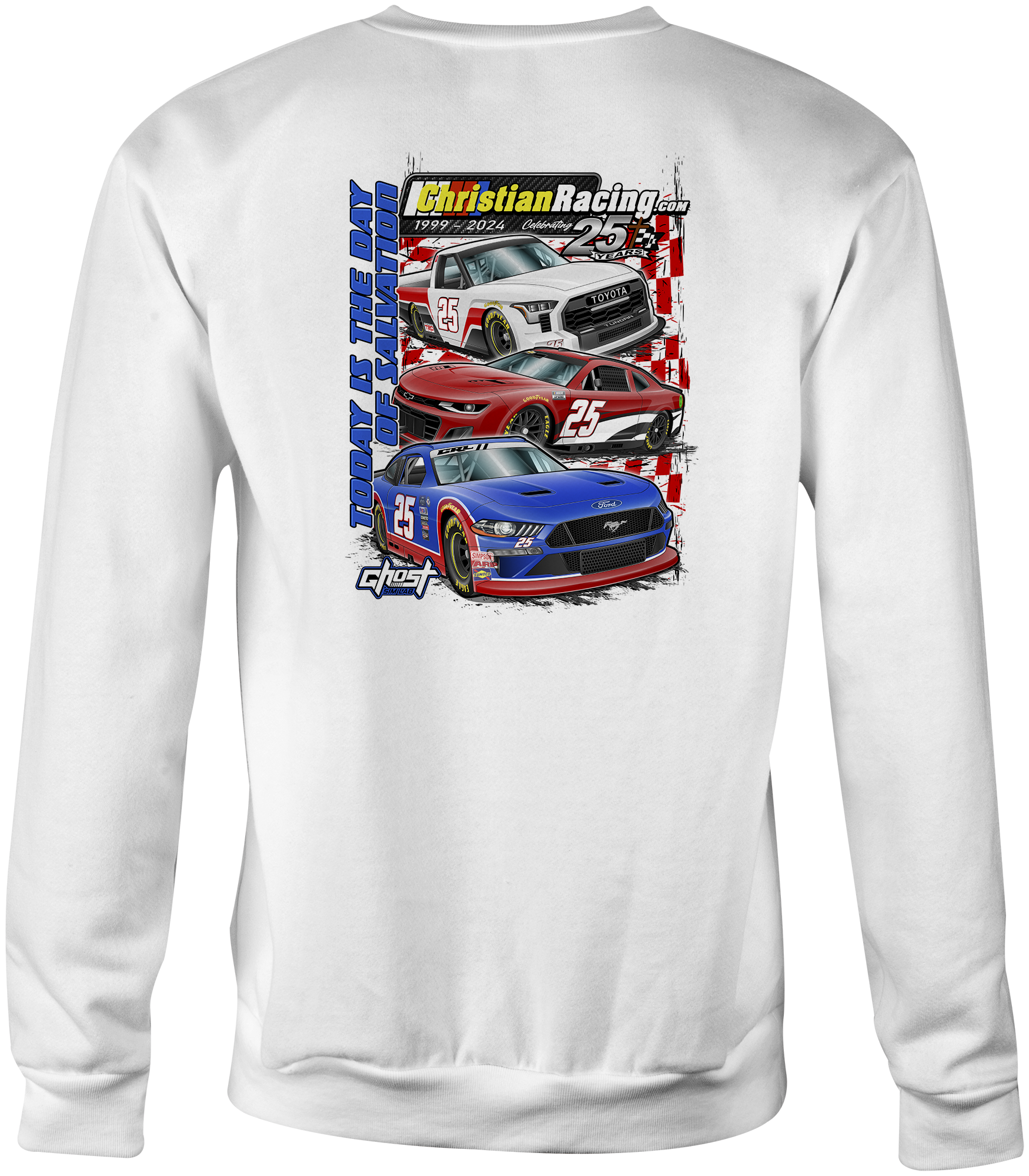 Christian Racing Crewneck Sweatshirts