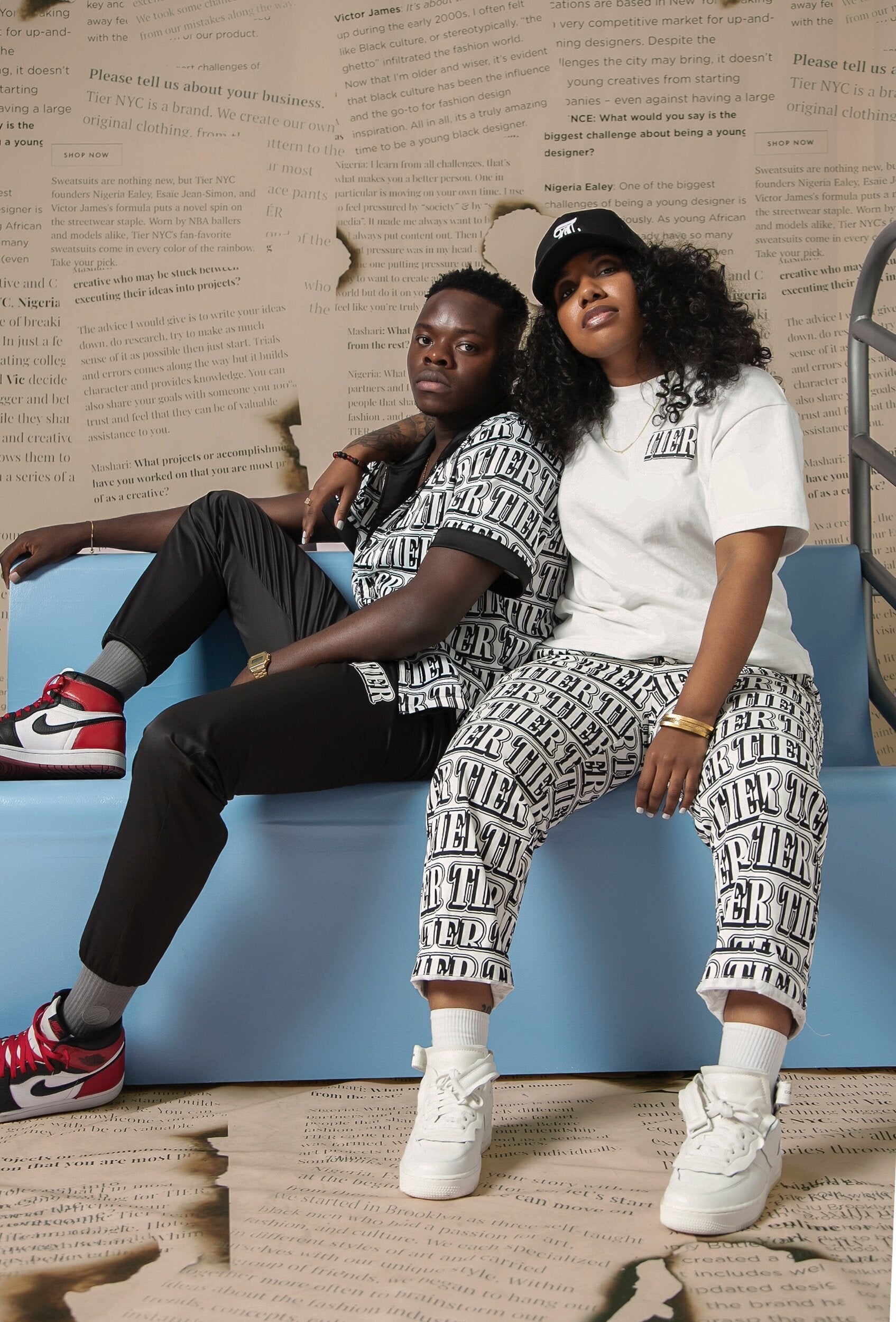 TIER NEWS LOGO MONOGRAM PANT