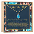 My Other Half Gemstone Necklace