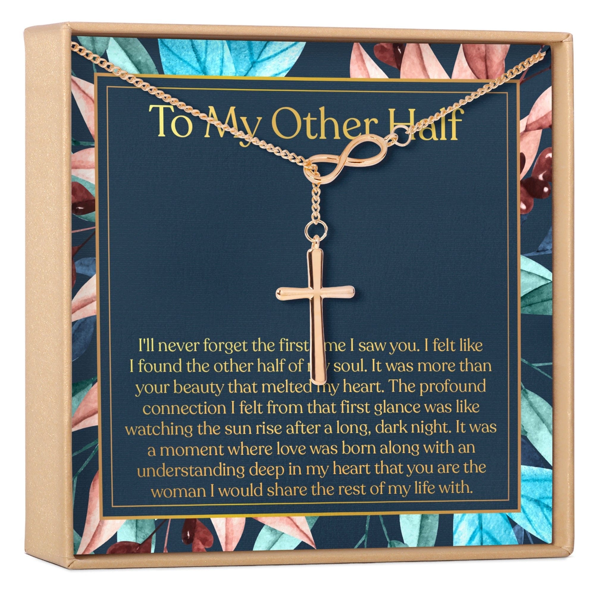 My Other Half Infinity Cross Necklace