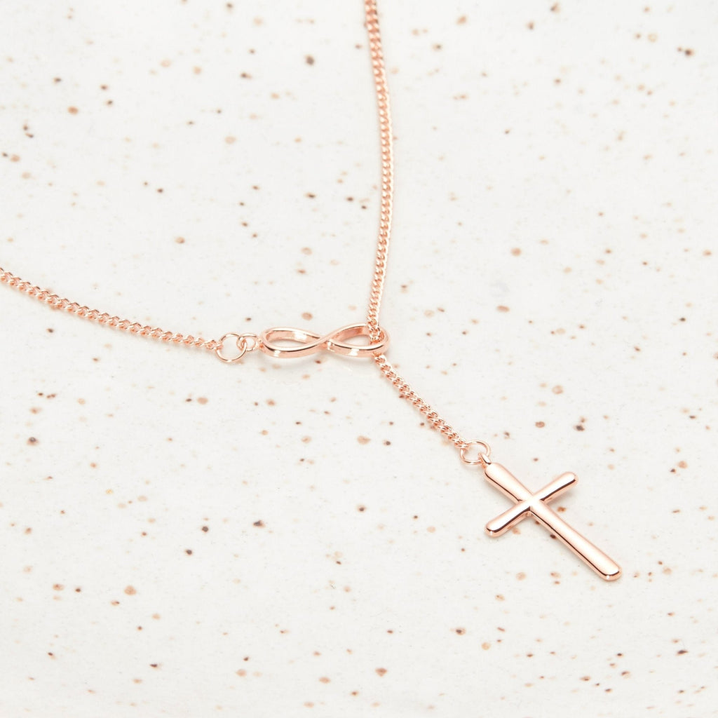 My Other Half Infinity Cross Necklace