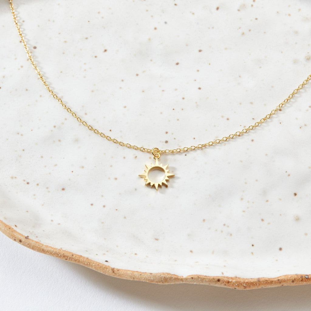 My Other Half Sun Pendant Necklace